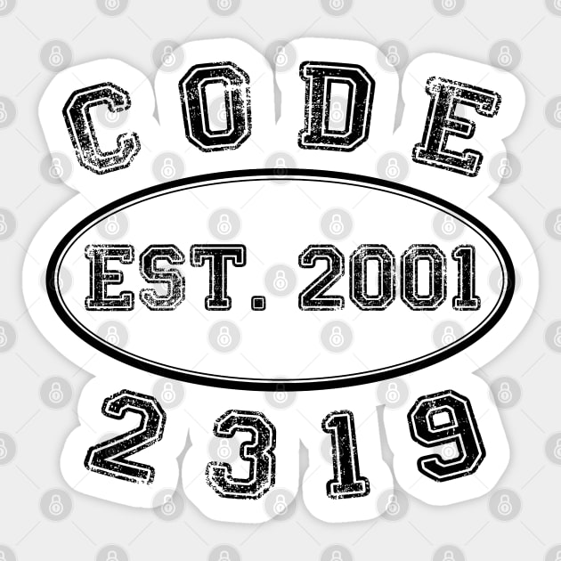 Code 2319 black text Sticker by My Swinguard